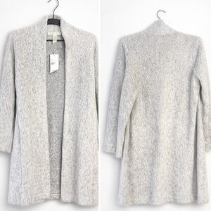 Eileen Fisher Women's Gray Open-Front Cardigan